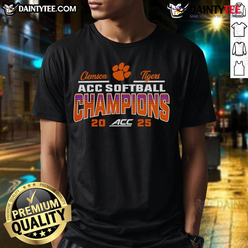 Good Clemson Tigers 2025 Acc Softball Tournament Champions T Shirt Good Clemson Tigers 2025 ACC Softball Tournament Champions T-Shirt featuring team colors and logo, perfect for fans.
