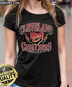 Vintage ladies tee featuring the Good Cleveland Cavaliers logo, perfect for fans and stylish sportswear enthusiasts.