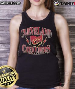 Vintage Cleveland Cavaliers baseball tank top featuring a retro design and vibrant team colors for fans.