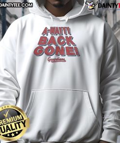 Good Cleveland Guardians A Wayyy Back Gone hoodie featuring team colors and logo, perfect for fans.