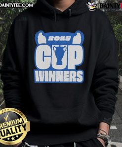 Limited edition 'Good Club Brugge KV 2025 Cup Winners' hoodie featuring unique design and team colors.