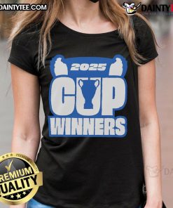 Good Club Brugge KV 2025 Cup Winners Limited Edition Ladies Tee showcasing stylish design and team pride.