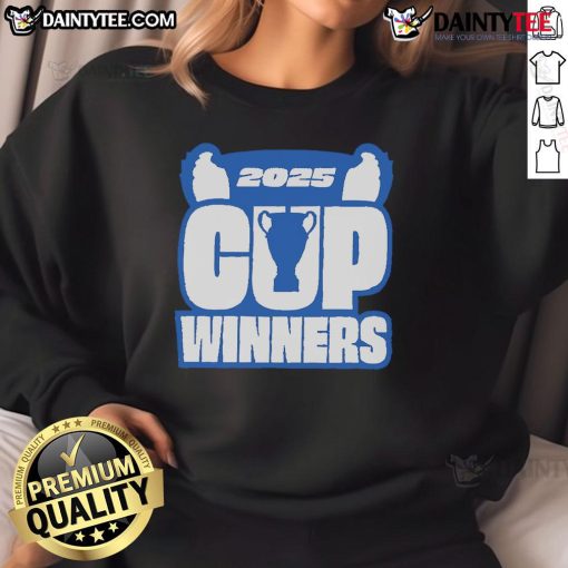 Good Club Brugge KV 2025 Cup Winners Limited Edition Sweatshirt showcasing team pride and exclusive design.
