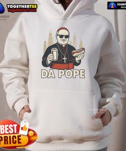 Good Da Pope Hot Dog hoodie featuring Pope Leo XIV design in Chicago, perfect for fans of unique streetwear.