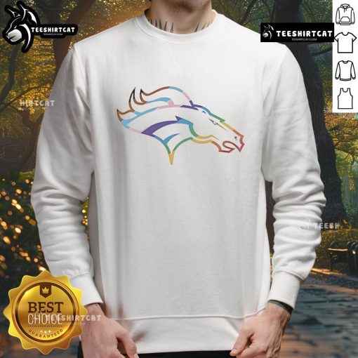Good Denver Broncos Logo Pride Sweatshirt featuring vibrant team colors and logo, perfect for fans and game day wear.