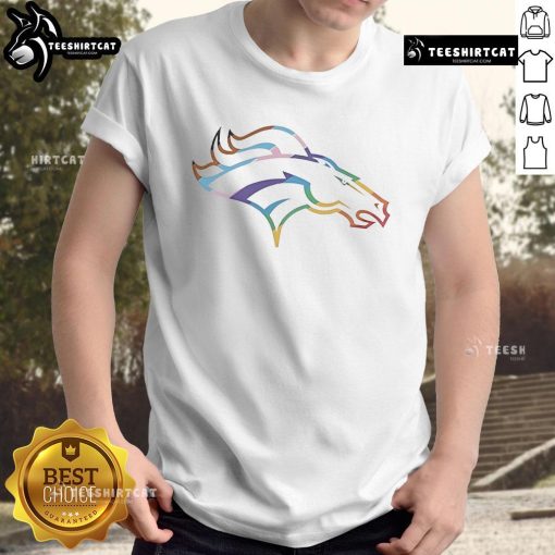 Good Denver Broncos Logo Pride T-Shirt featuring vibrant colors and team logo, perfect for fans celebrating team spirit.