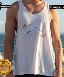 Good Denver Broncos Logo Pride Tank Top featuring vibrant team colors and logo, perfect for fans and summer wear.