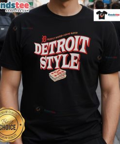 Alt Text: Good Detroit Tigers Detroit Style Freshly Baked Home Runs T-Shirt featuring vibrant team colors and logo design.