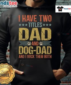 Alt Text: Funny hoodie for dog lover dads featuring a witty puppy quote, perfect for Father's Day gifts and celebrations.