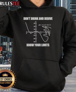 Alt Text: Good Don't Drink and Drive Know Your Limits Hoodie in black with bold white text, promoting safe driving awareness.