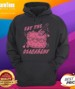 Good Eat The Oligarchy Knife Hoodie featuring a bold graphic design, perfect for statement streetwear and social activism.