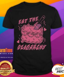 Good Eat The Oligarchy Knife T-Shirt featuring a bold design perfect for food lovers and political satire enthusiasts.