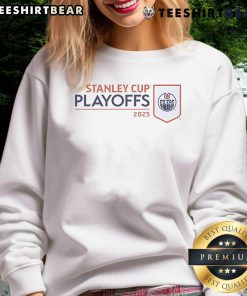 Good Edmonton Oilers 2025 NHL Stanley Cup Playoffs Champions sweatshirt featuring team logo and vibrant colors.