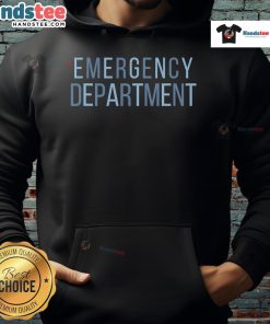 Good Emergency Department ER Tech hoodie in navy blue, showcasing a stylish design for emergency medical professionals.