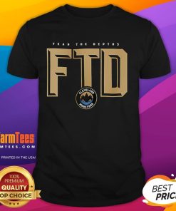 Good Fear The Depths FTD Cleveland Monsters T-Shirt featuring team logo and vibrant design for fans and collectors.