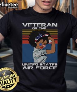 Good Female Veteran of the United States Air Force USAF Veteran T-Shirt showcasing pride and service in stylish design.