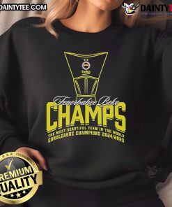 Good Fenerbahce 24-25 Basketball Championship Sweatshirt featuring team colors and logo for fans and players.