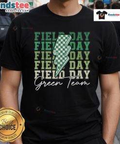 Good Field Day Green Team Color Field Trip Team Game T-Shirt featuring vibrant green design for outdoor activities.