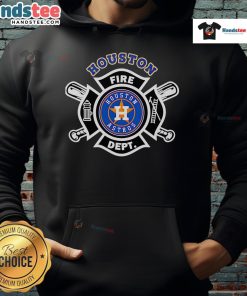 Good Fire Dept Houston Astros baseball hoodie featuring team logo, perfect for fans and casual wear.