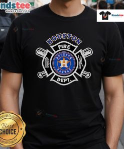Good Fire Dept Houston Astros baseball t-shirt featuring team logo and vibrant design, perfect for fans and collectors.