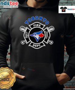 Good Fire Dept Toronto Blue Jays baseball hoodie in blue with logo, perfect for fans and stylish casual wear.