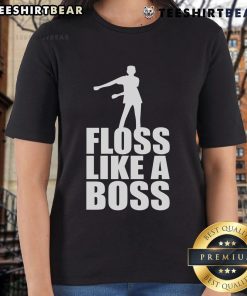 Good Floss Like A Boss Dance Logo Ladies Tee featuring a fun dance graphic on a stylish women's shirt.