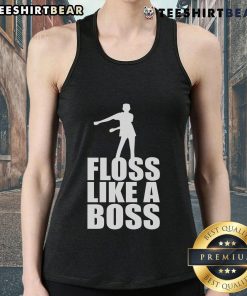Good Floss Like A Boss dance logo tank top featuring a vibrant design for dance enthusiasts and fitness lovers.