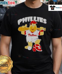 Good Fred Flintstone Philadelphia Phillies T-Shirt featuring a cartoon design, perfect for baseball fans and collectors.