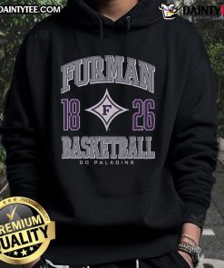 Good Furman Paladins basketball hoodie in purple and white, perfect for fans supporting their team in style.