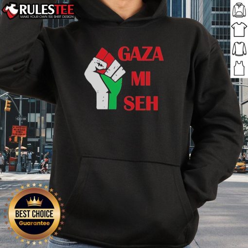 Good Gaza Mi Seh Palestine hoodie featuring vibrant graphics and a stylish design, perfect for expressing solidarity.