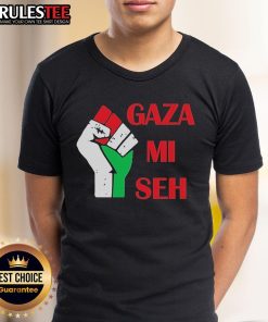 Good Gaza Mi Seh Palestine T-Shirt featuring bold graphics and vibrant colors, perfect for expressing solidarity.