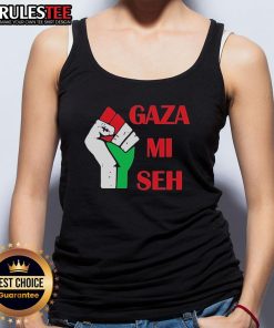 Good Gaza Mi Seh Palestine tank top featuring bold graphic design, perfect for showing support for Palestine.