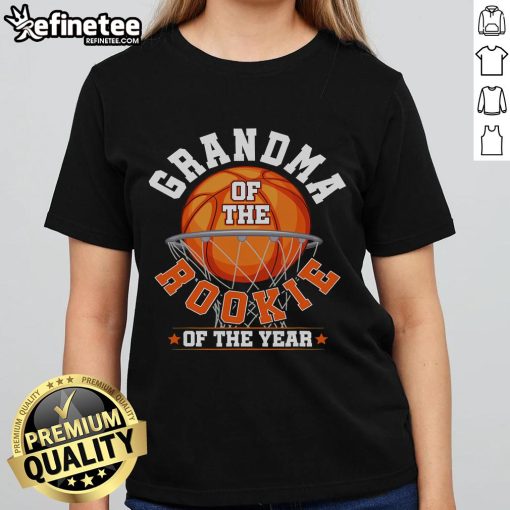Alt Text: Good Grandma of the Rookie of the Year Ladies Tee featuring a stylish design for proud grandmothers.
