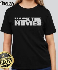 Good Hack The Movies logo on a stylish ladies tee, perfect for movie lovers and fans of the channel.