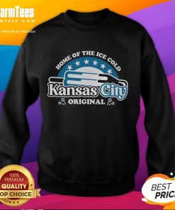 Cozy Kansas City Bomb Pop sweatshirt in vibrant colors, perfect for enjoying ice-cold summer treats.