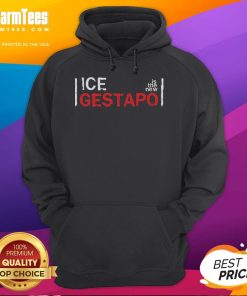 Good Ice is the New Gestapo hoodie featuring bold graphic design, perfect for streetwear enthusiasts and trendsetters.
