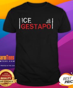 Good Ice Is The New Gestapo T-Shirt featuring bold graphic design, perfect for making a statement in casual wear.