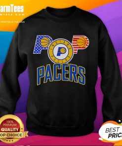 Good Indiana Pacers American Flag Logo Sweatshirt showcasing team spirit with a patriotic design ideal for fans.