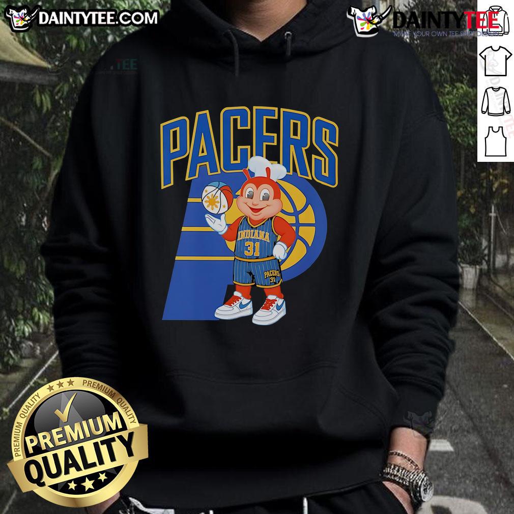 Good Jollibee Pacers Indy Hoodie Good Jollibee Pacers Indy hoodie featuring vibrant colors and logo, perfect for fans of Jollibee and Indiana Pacers.