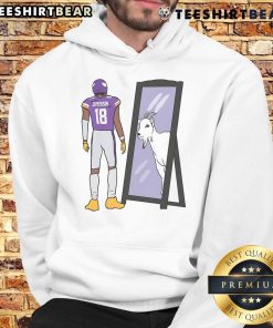 Good Justin Jefferson Mirror Goat Hoodie featuring bold graphics and a stylish design for fans of the NFL star.