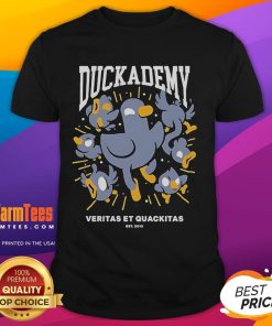 Good Kurzgesagt Duckademy Veritas Et Quckitas Est 2013 T-Shirt featuring vibrant graphics and a unique design.