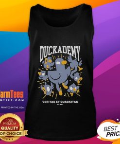 Good Kurzgesagt Duckademy Veritas et Quckitas Est 2013 tank top design featuring vibrant colors and unique graphics.