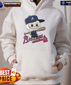 Alt Text: Good Labubu Charlie Brown Atlanta Braves Hoodie featuring a vibrant design, perfect for fans of the team.