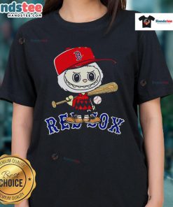 Good Labubu Charlie Brown Boston Red Sox ladies tee featuring a stylish design perfect for female fans and game day.