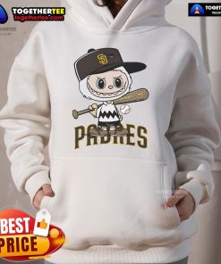 Good Labubu Charlie Brown San Diego Padres hoodie featuring a unique design and vibrant team colors for fans.