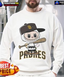 Good Labubu Charlie Brown San Diego Padres sweatshirt featuring vibrant graphics and cozy design for fans.