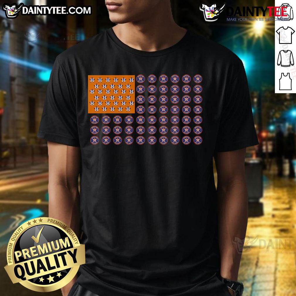 Good Logo Houston Astros American Flag T Shirt Good Logo Houston Astros American Flag T-Shirt featuring a patriotic design and vibrant team colors for fans.