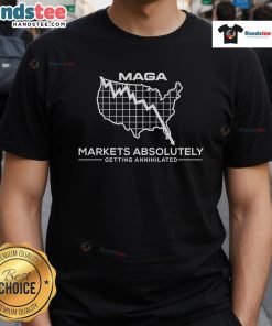 Good Maga Market T-Shirt featuring a humorous stock market mayhem map design, perfect for financial humor enthusiasts.