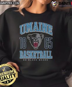 Alt Text: Cozy Good Maine Black Bears basketball sweatshirt featuring the team logo, perfect for fans and casual wear.