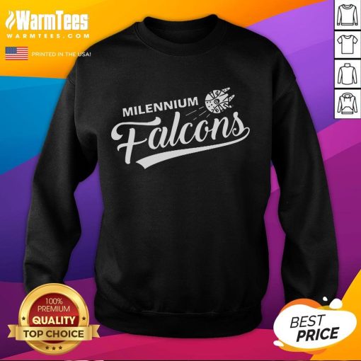 Cozy Good Millennium Falcons sweatshirt featuring a stylish design, perfect for Star Wars fans and casual wear.